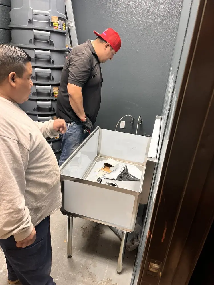 Commercial plumbing and sink installation in Araby Commons